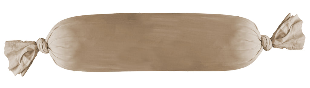 GulingBasic® Rolkussen met sleeve zand - BodyPillow ø20 x 90 cm, huistofmijtvrij - met bijvulrits