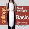 GulingBasic® Rolkussen met sleeve terracotta - BodyPillow ø20 x 90 cm, huistofmijtvrij - met bijvulrits